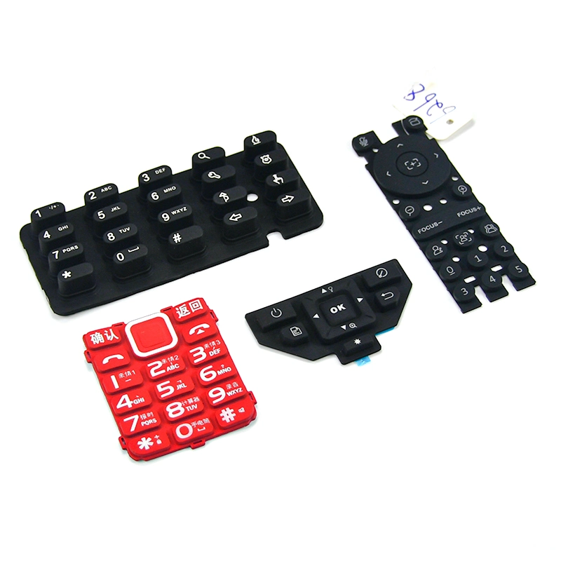 ODM laser Cutting Black Rubber Keyboard Custom Made Silicone Button Rubber Keypad